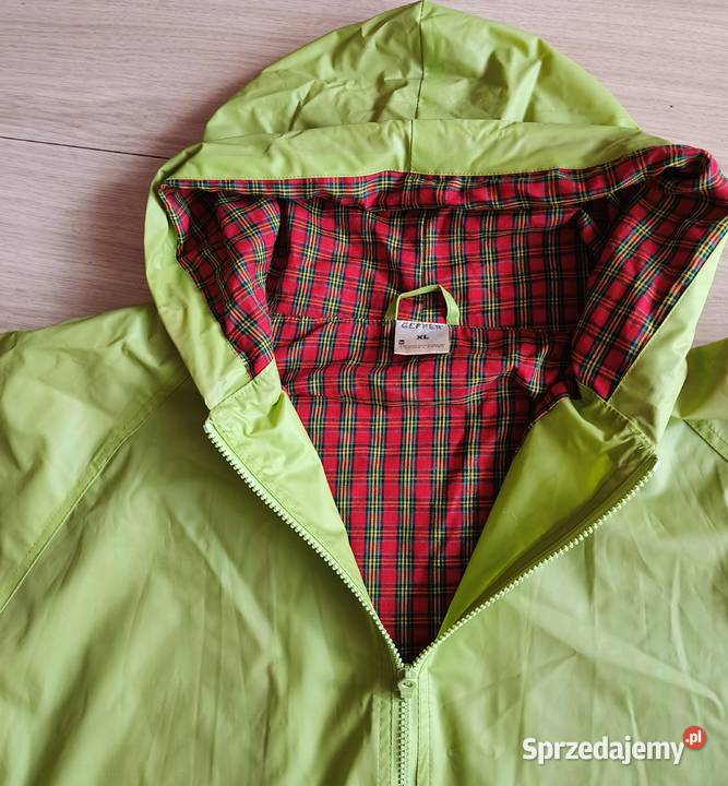 Kurtka przeciwdeszczowa kanarkowa Gdańsk