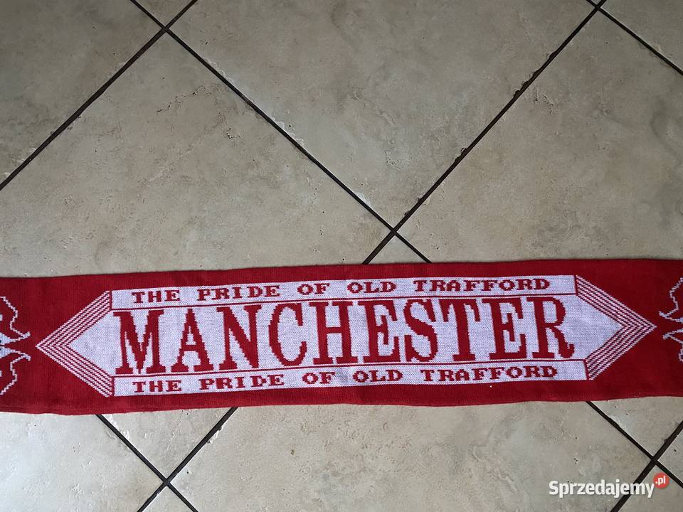 Vintage szal piłkarski MANCHESTER UNITED UNIKAT Piłka nożna Sporty drużynowe