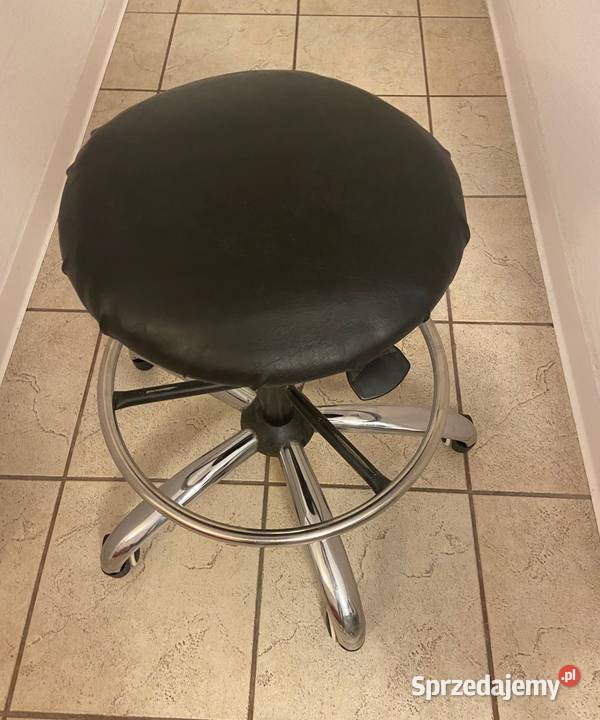 Taboret kosmetyczny ze skóry