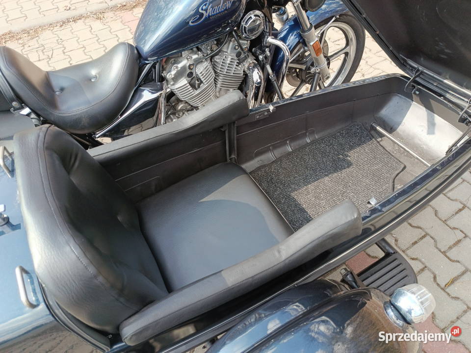Honda VT700 z wózkiem bocznym filmik Piekary Śląskie