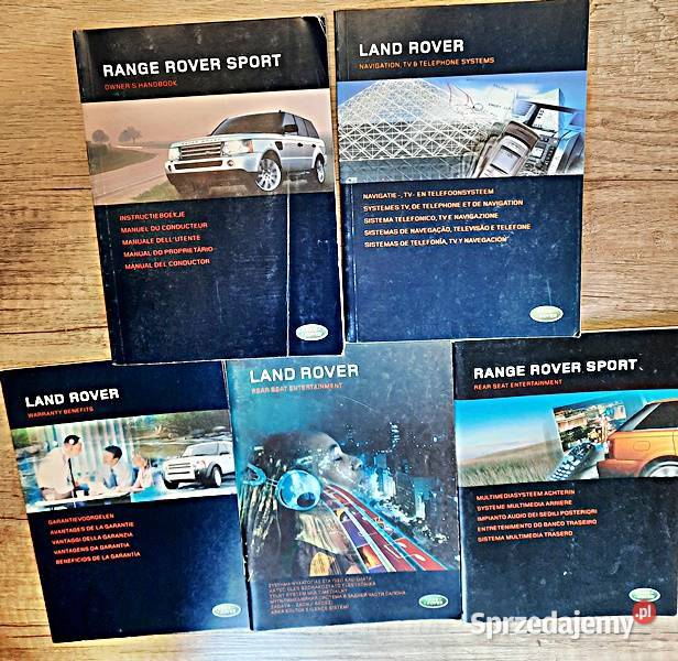 Instrukcja obsługi książki serwisowe Range Rover sprzedam