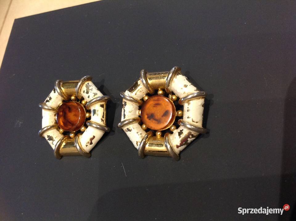 Vintage Klipsy do Uszu Damskie Christian Dior Klipsy Nowa Sól sprzedam
