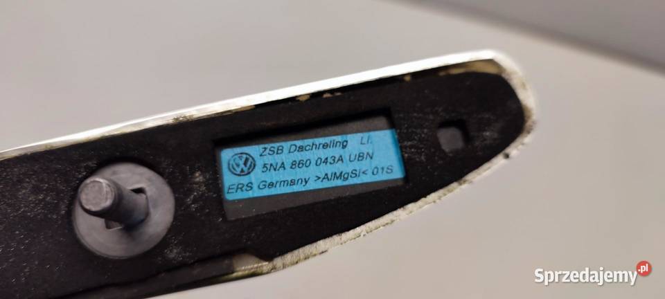 VW TIGUAN II RELIGI DACHOWE KOMPLET 5NA860043A Poduszki powietrzne