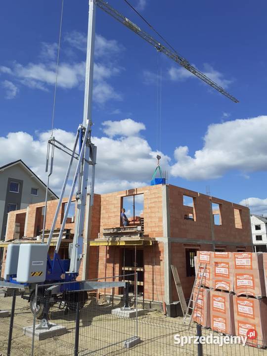 Żuraw dźwig dekarski budowlany mobilny VICARIO dolnośląskie Ligota Piękna