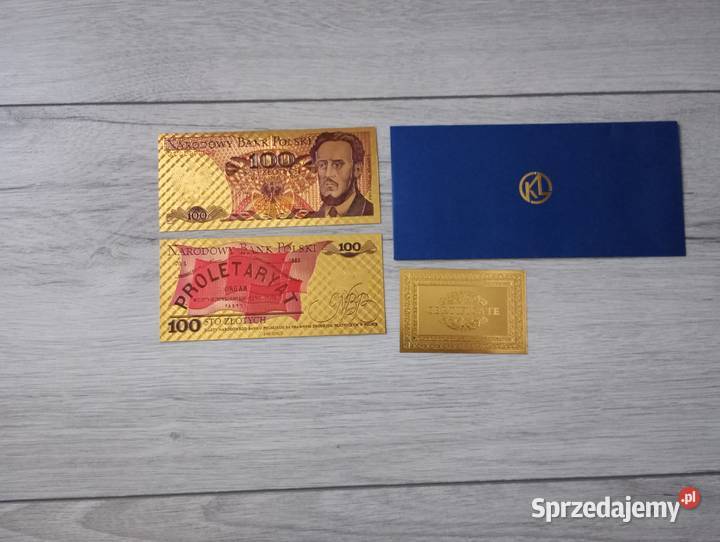 PRL Banknot pozłacany Ludwik Waryński 100 sprzedam