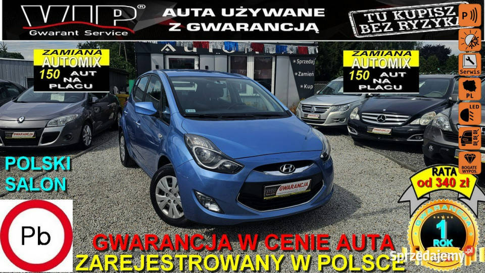 Hyundai ix20 Salon 16 benzyna 125 Śliczny z światła do jazdy dziennej Świdnica