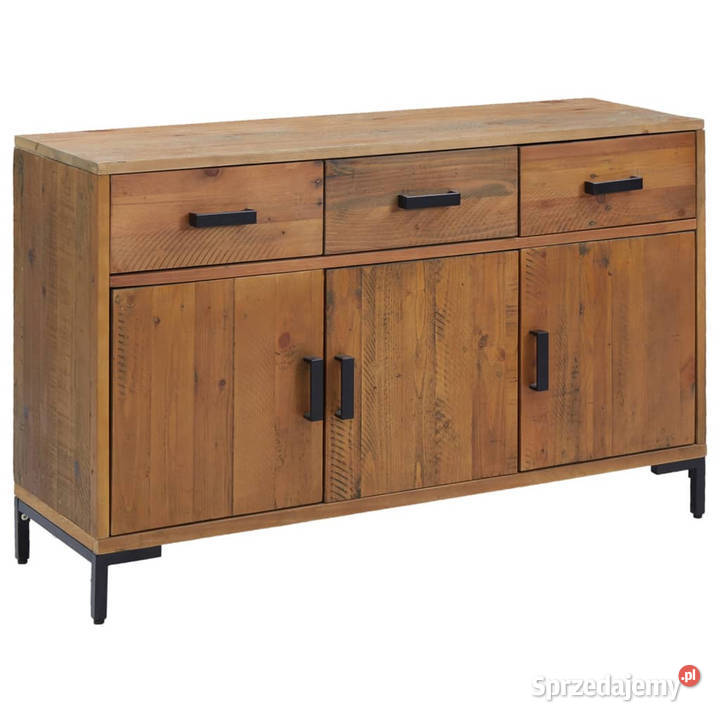 Szafka brązowa 110x35x70 lite drewno sosnowe