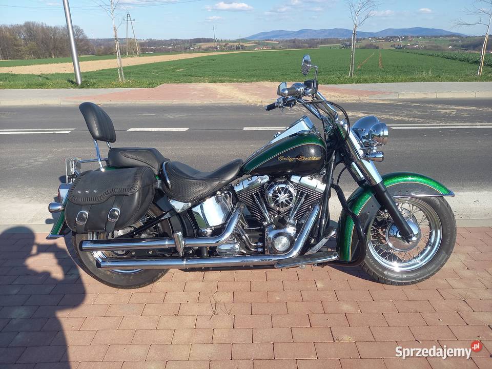 Harleydavidson De Lux Flstn Softail Na Gażniku Motoryzacja