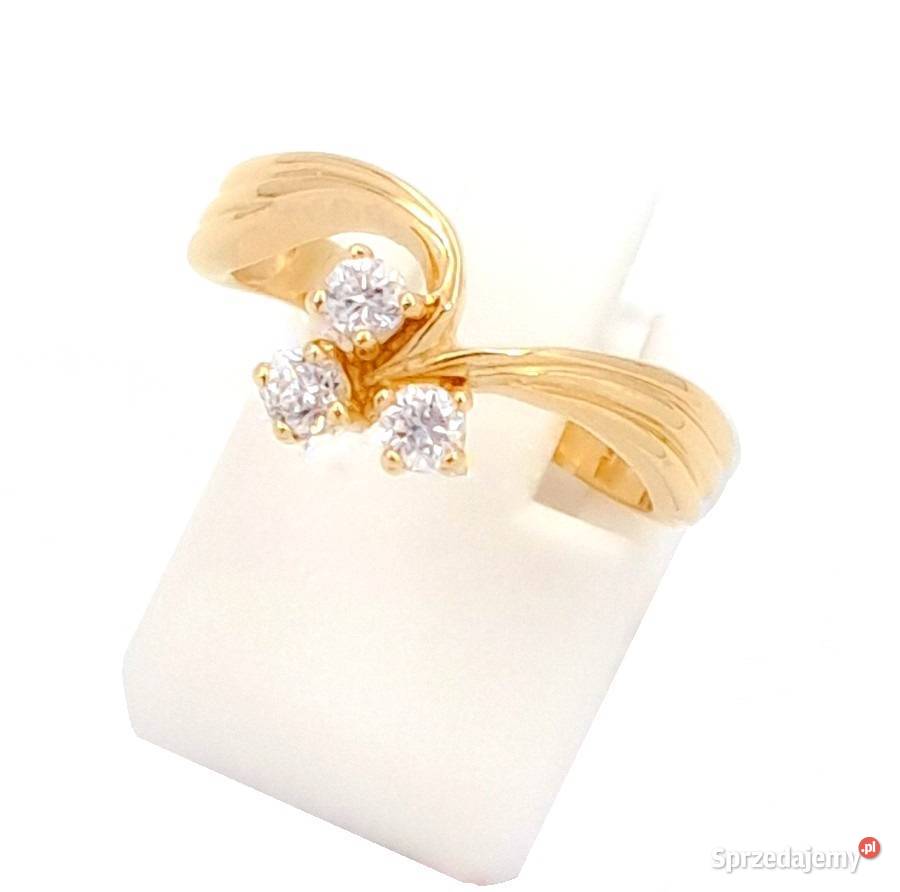 Pierścionek r12 Złoty pr585 Glamour Z726 Poznań