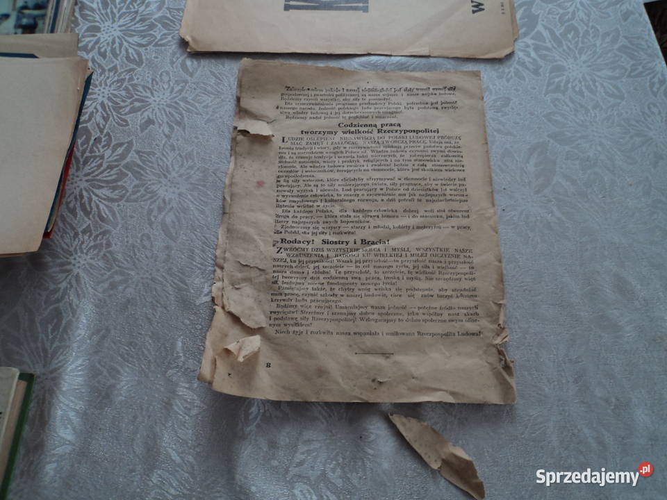 Orędzie prezydenta RP BBieruta w piątą rocznicę Kolekcje małopolskie Nowy Sącz