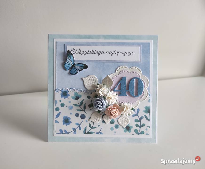 Kartka w pudełku ręcznie robiona na urodziny Łódź sprzedam