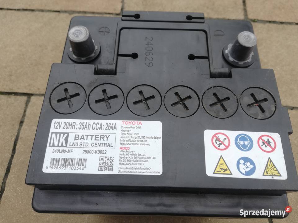 Akumulator TOYOTA 12v 35Ah cca 264A Narama