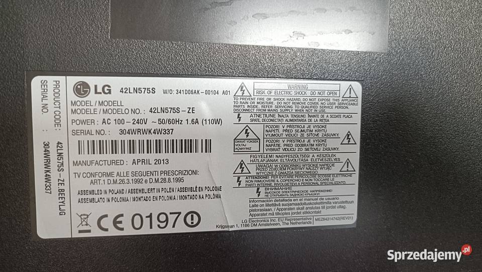 LG 42LN575S Telewizor bez pilota Telewizory Poznań