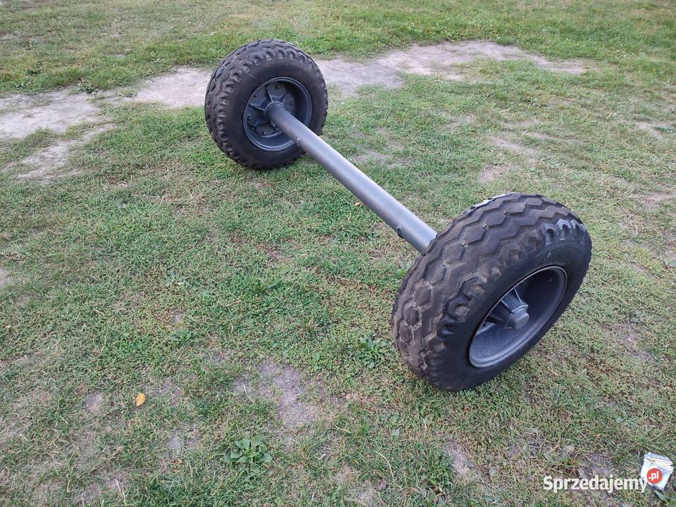 Oś z kołami 100 75 r15 do przyczepy jednoosiowej