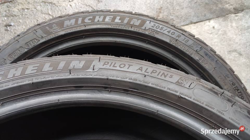 4 opony zimowe 2054018 Michelin Alpin z 2021r Motoryzacja Ozorków