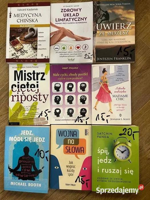 Sprzedam książki na zdjęciu Wrocław sprzedam