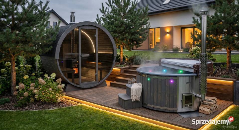 Kompleks SPA sauna balia ogrodowa na drewno Starogard Gdański