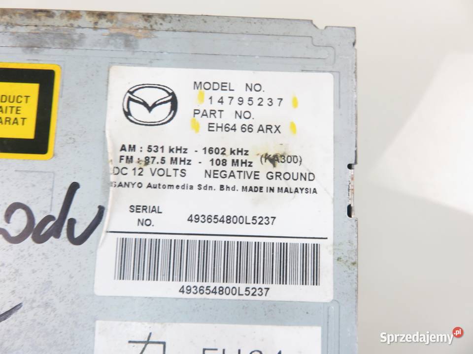 RADIO MAZDA CX7 ER EH6466ARX 14795237 małopolskie
