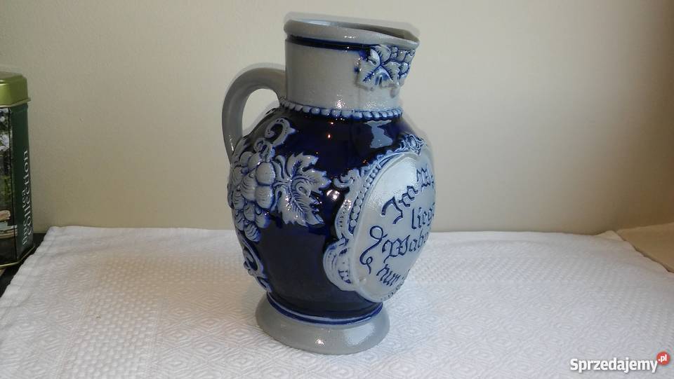dzbanek dzban ceramiczny poniemiecki kobalt inny kolor Gdańsk sprzedam