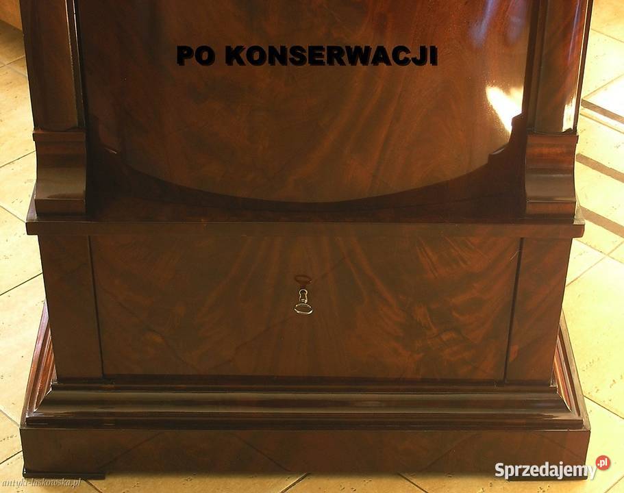 Szafka słupek cylindryczny Biedermeier Sopot