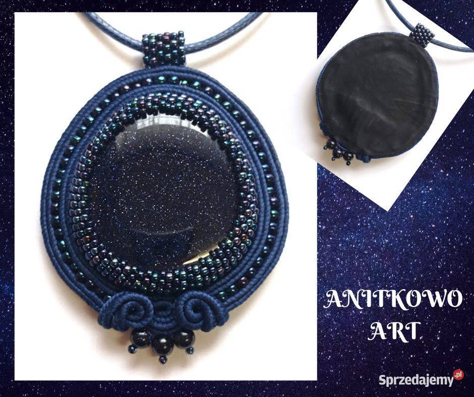 WISIOR GRANATOWY Z NOCĄ KAIRU SUTASZ Biżuteria dla Pań Warszawa sprzedam