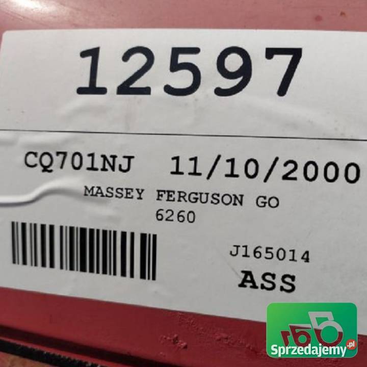 Massey Ferguson 6265 2010rPartsCzęści wielkopolskie Wilkowo