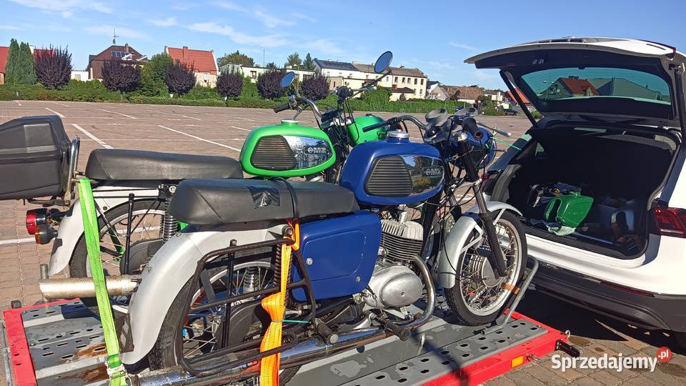 1980 1982 MZ ts 150 zielona i niebieska Wronki