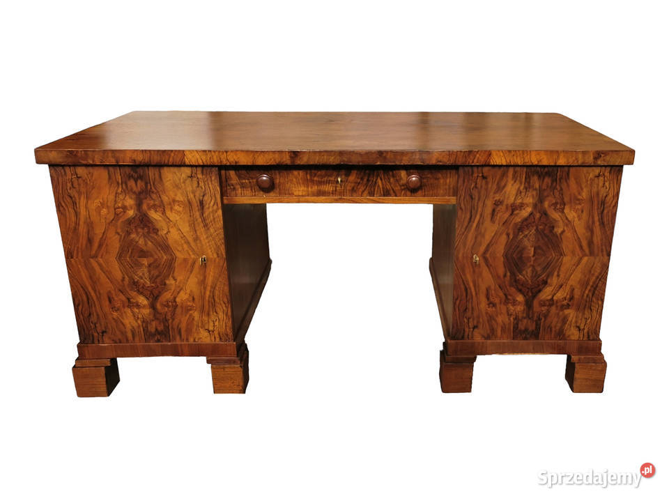 Komplet gabinetowy Art Deco 1930r Biurko sprzedam