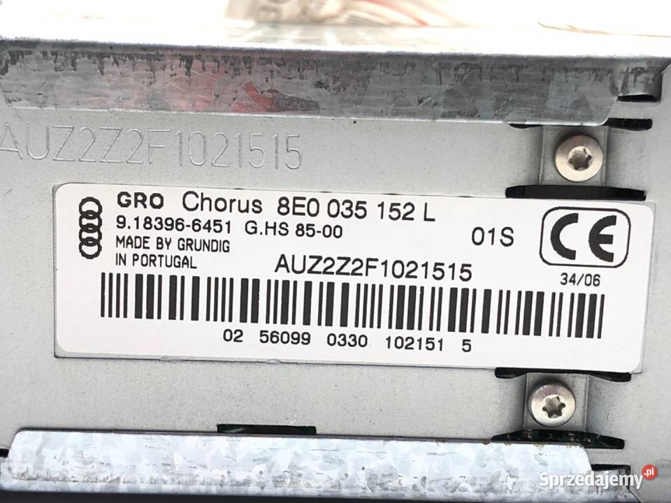 RADIO AUDI A4 B7 8E0035152L 0408 ODTWARZACZ