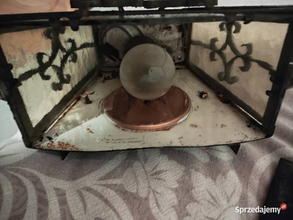 Stara retro lampa kinkiet Przedbórz