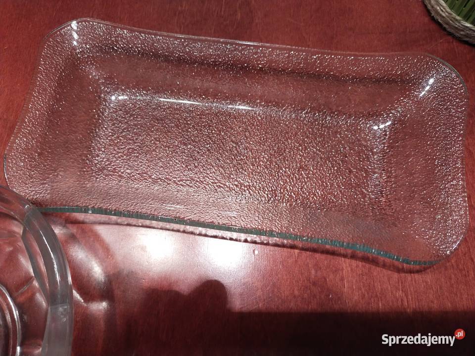 Półmiski kryształ perełki PRL Bydgoszcz