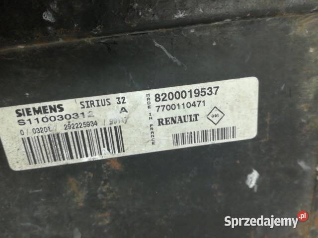 STEROWNIK SILNIKA 8200019537 Renault Kangoo 14 B osobowe