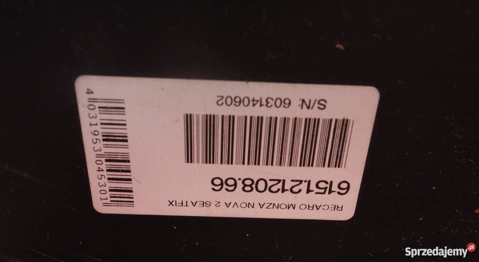 Fotelik samochodowy Recaro Monza 1536 audio ISOFIX Łódź