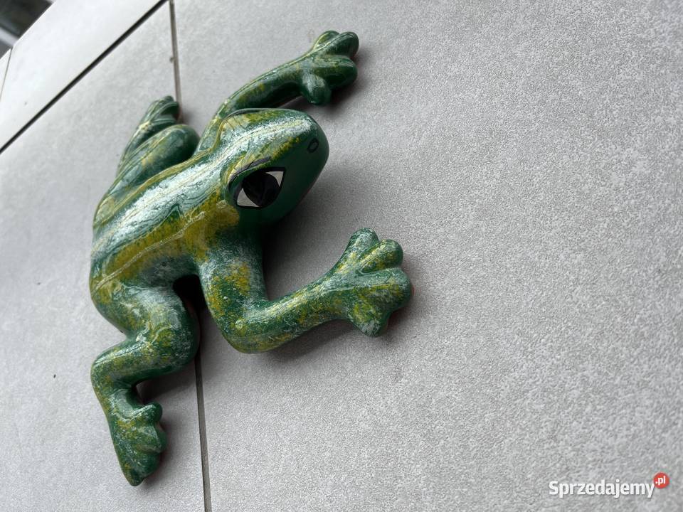 ceramiczne żaby piękna ozdoba biura mieszkania Łódź sprzedam