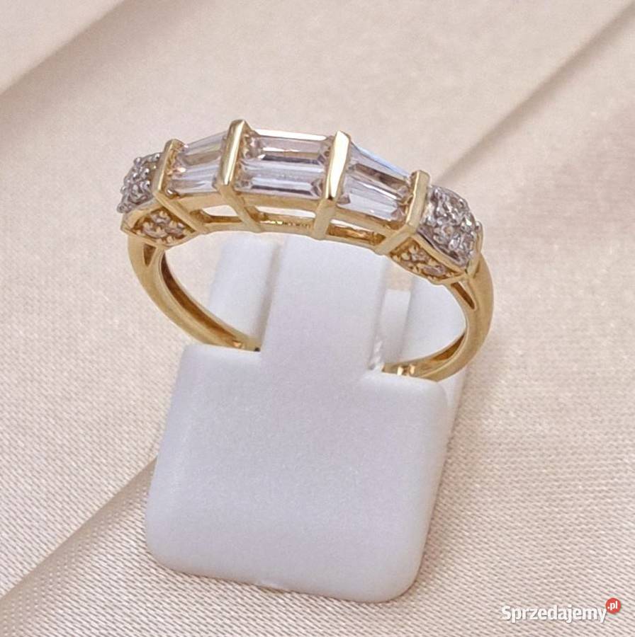 Pierścionek r15 Złoty pr585 Obrączkowy korona z wielkopolskie Poznań