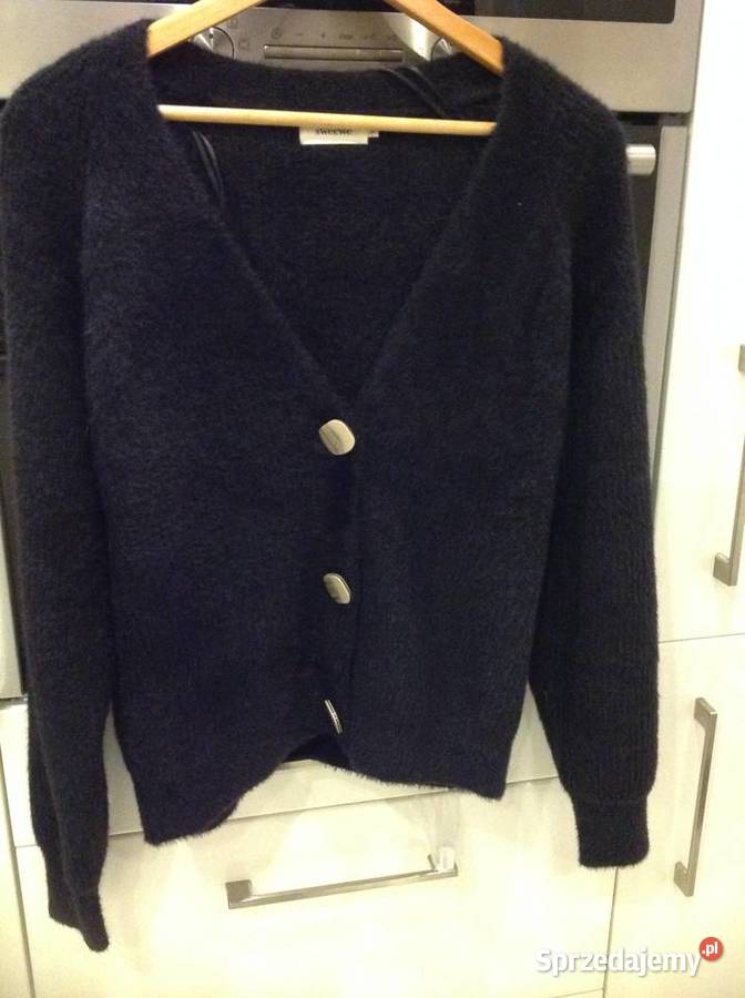 Czarny Sweter Rozpinany Damski SWEEW L NOWY Nowa Sól