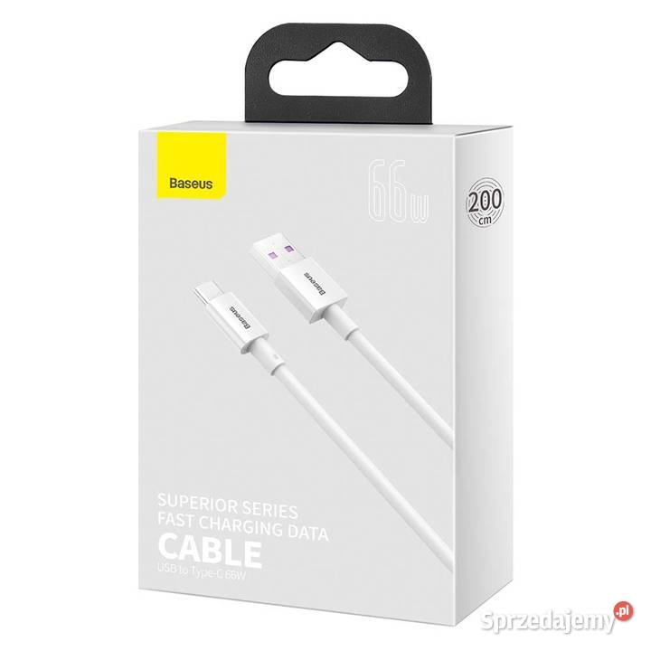 Kabel USB typeC 6A 66W 2m QC 30 Baseus szybkie śląskie Siemianowice Śląskie