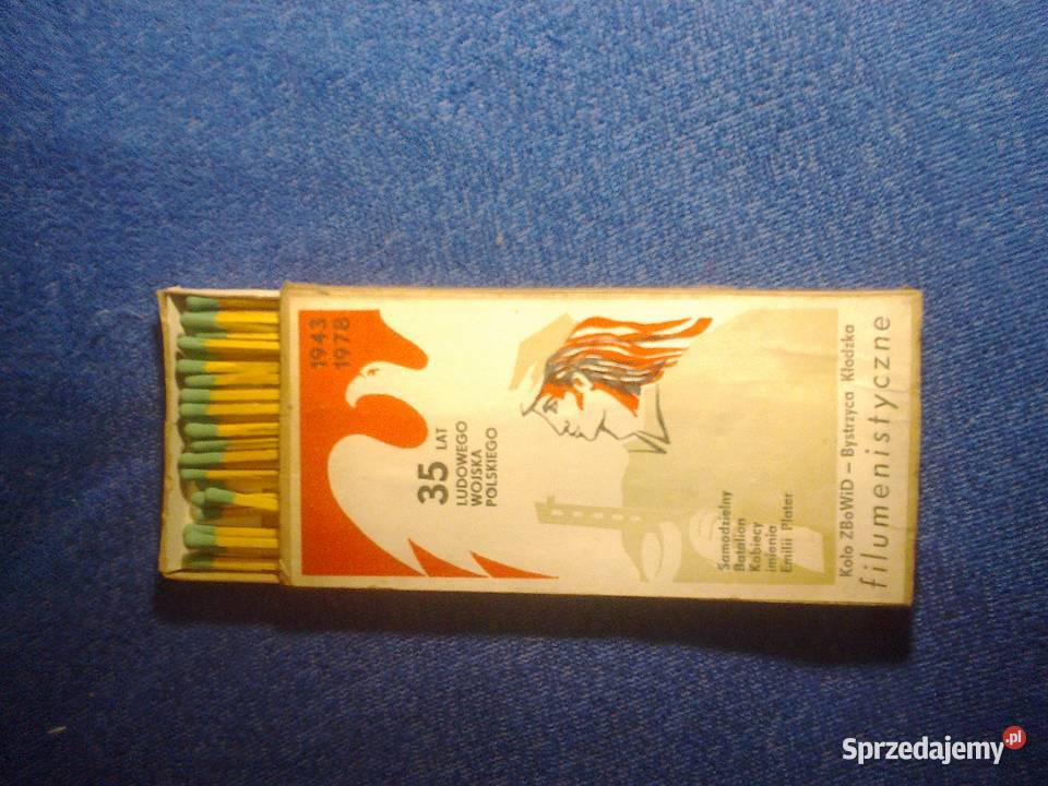 Zapałki filumenistyczne PRL Pobiedziska sprzedam
