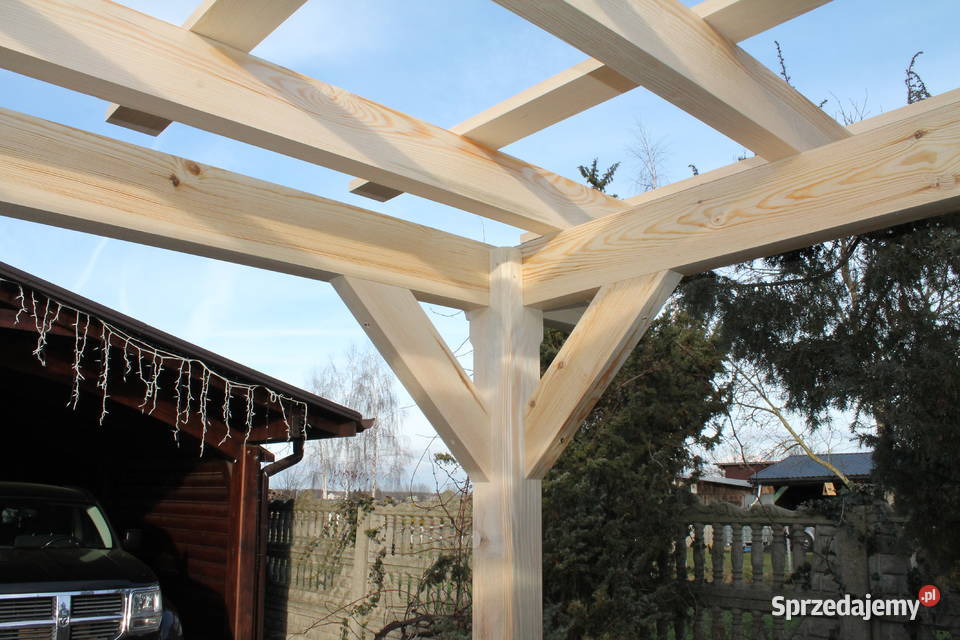 Pergola 330 x 360 Wiata Altana Zadaszenie drewno lubelskie Łuków