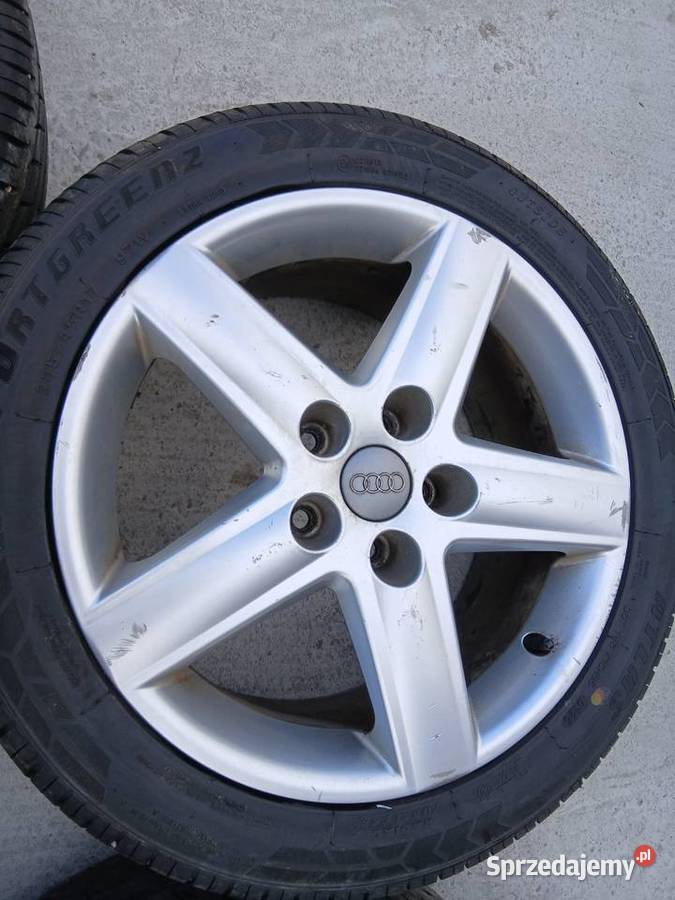 4x Felgi aluminiowe 4F0601025E Audi A4 B6 75Jx17 Szczerbice