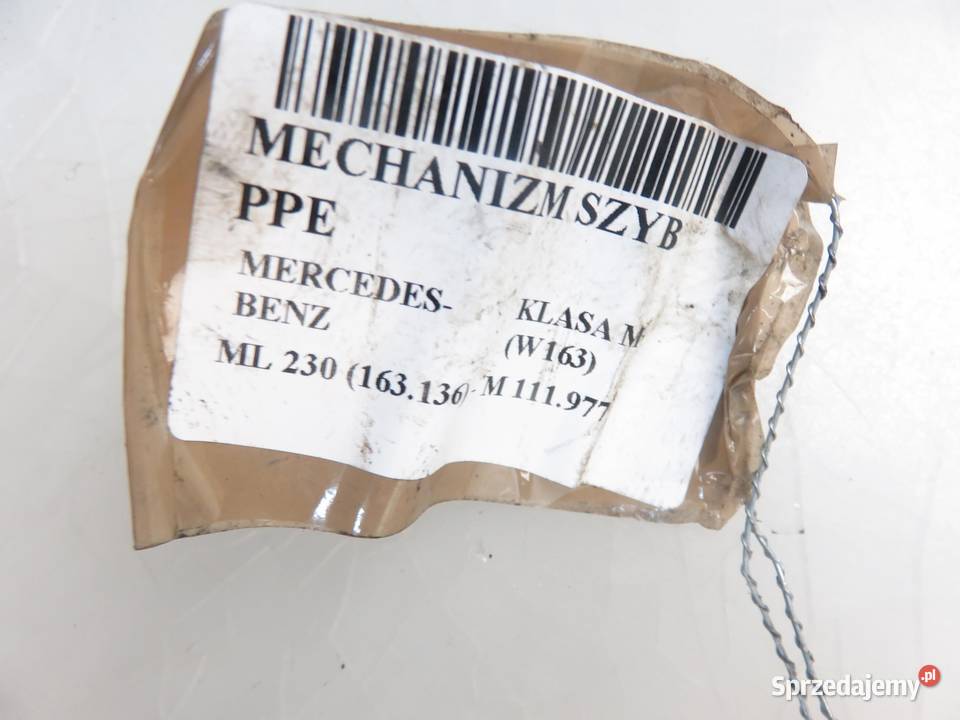 PODNOŚNIK SZYBY PRAWY PRZEDNI MERCEDES W163 małopolskie