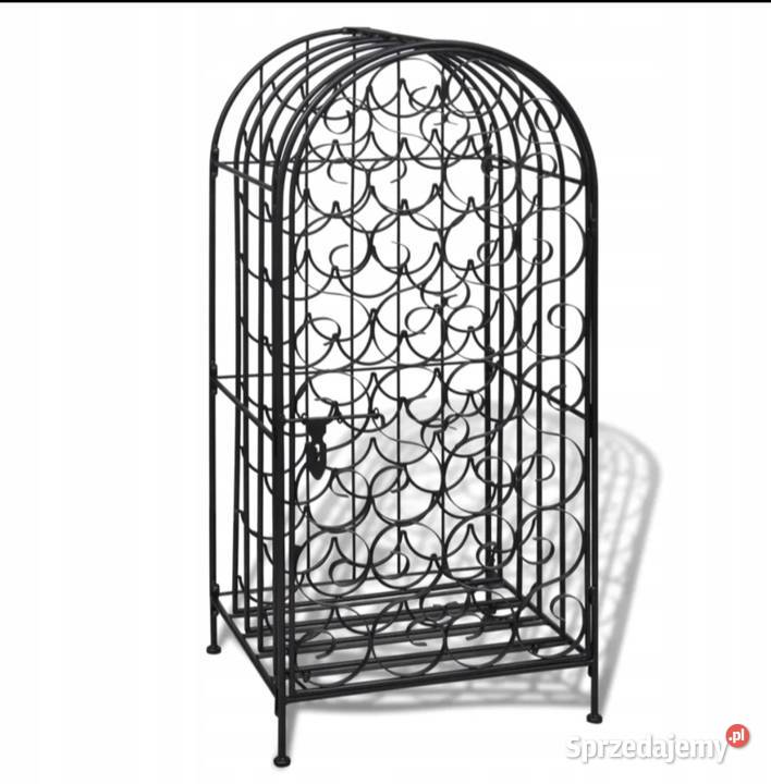 Metalowy stojak na 35 butelek wina Poręba