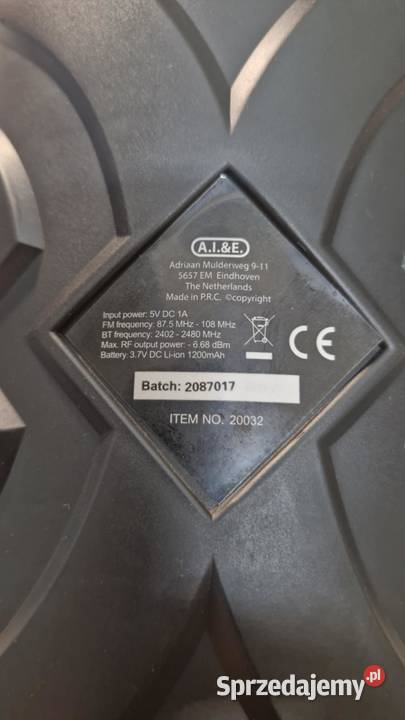 Głośnik przenośny ROSELAND BOOMER czarny 10 W Łódź