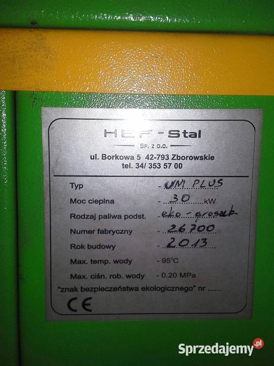 Piec ekogroszek z podajnikiem 30KW śląskie Sosnowiec