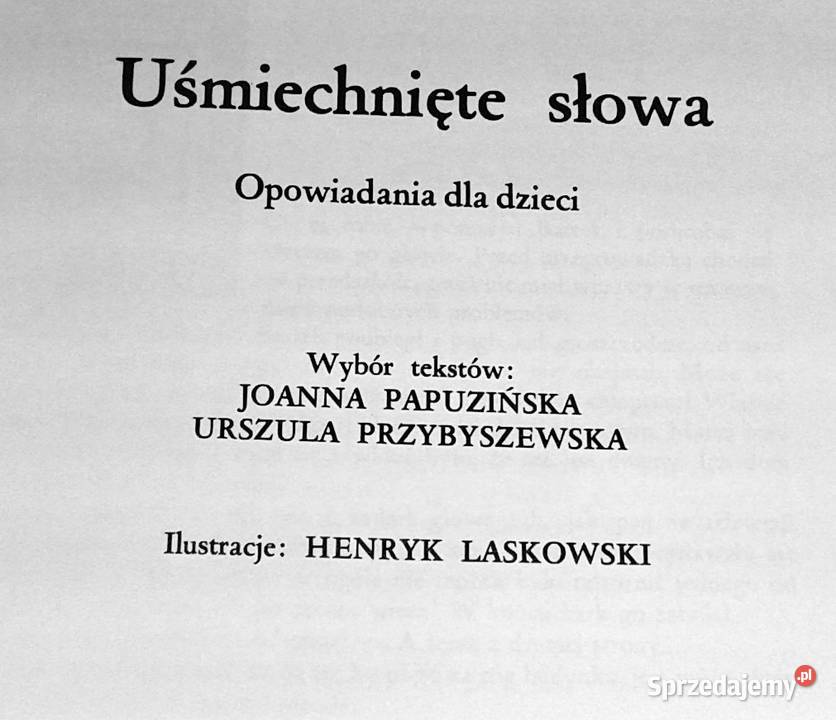 Uśmiechnięte słowa opowiadania dzieci Joanna Chełm