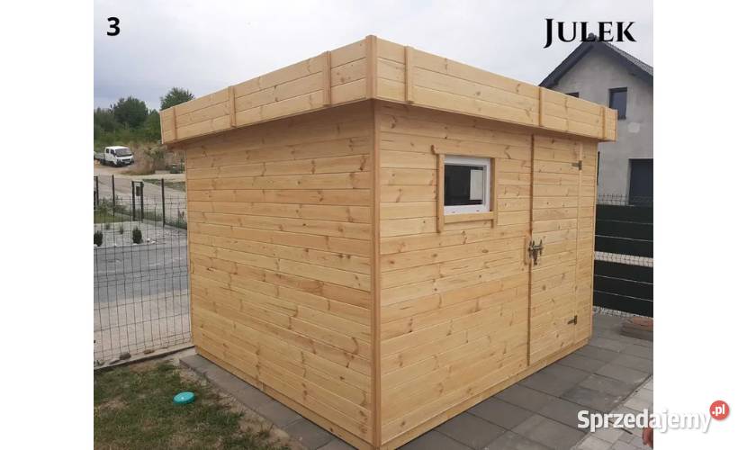 Drewniany domek na narzędzia Julek Domek schowek Architektura ogrodowa Katowice sprzedam