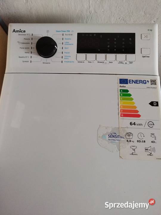 Sprzedam pralkę Amica zachodniopomorskie Nowogard