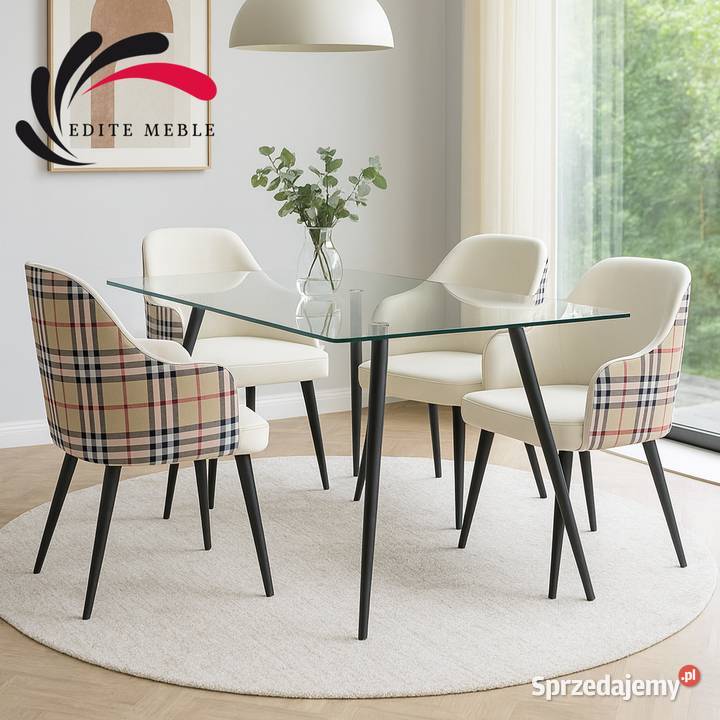 Krzesło Tapicerowane Premium KL9 Burberry Edite Krzesła