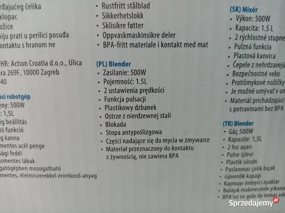 Blender mikser Home Essentials 15 litra