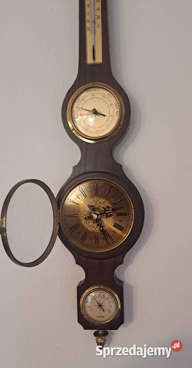 drewniana stacja pogodowa do powieszenia na